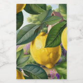 Juicy lemons lebensmitteletikett (Einzelnes Label)