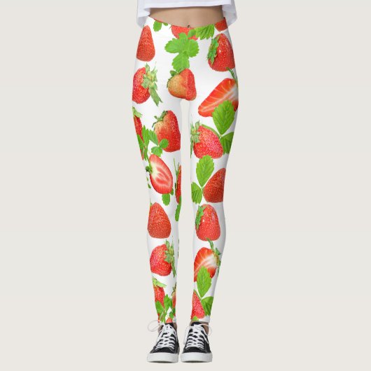 Juicy-lichee-Muster Leggings (Vorderseite)