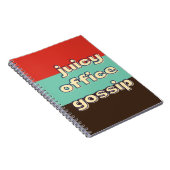 Juicy Office Gossip Funny Workplace Team Notizblock (Rechte Seite)