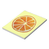 Juicy Orange Aquarellfrucht Pop Art Notizblock (Rotiert)