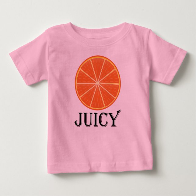 Juicy Orange - Baby Fine Jersey T - Shirt (Vorderseite)
