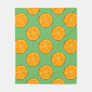 Juicy Orange Custom Fleece Blanket