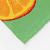 Juicy Orange Custom Fleece Blanket (Ecke)