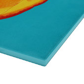 Juicy Orange Custom Glass Cutting Board Schneidebrett (Ecke)