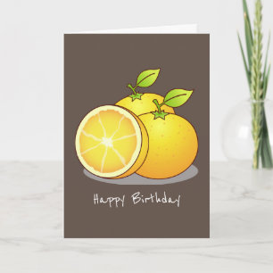 Juicy Orange Fruchtkunst Karte