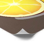 Juicy Orange Fruchtkunst Poster (Ecke)