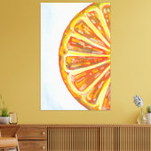 Juicy Orange Fruit Slice Leinwanddruck (Insitu (Wohnzimmer))