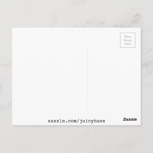 Juicy Orange Slice Aquarellmuster Pop Art Postkarte (Rückseite)