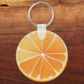 Juicy Orange Slice Fruchtliebhaber Schlüsselanhänger (Vorderseite)