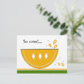 Juicy Orange Slice Postkarte (Stehend Vorderseite)