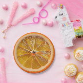 Juicy Orange Slice - Spaß Pappteller (Party)