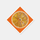 Juicy Orange Slice - Spaß Serviette (Ecke)