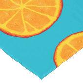 Juicy Orange Slices Custom Table Runner Kurzer Tischläufer (Ecke)