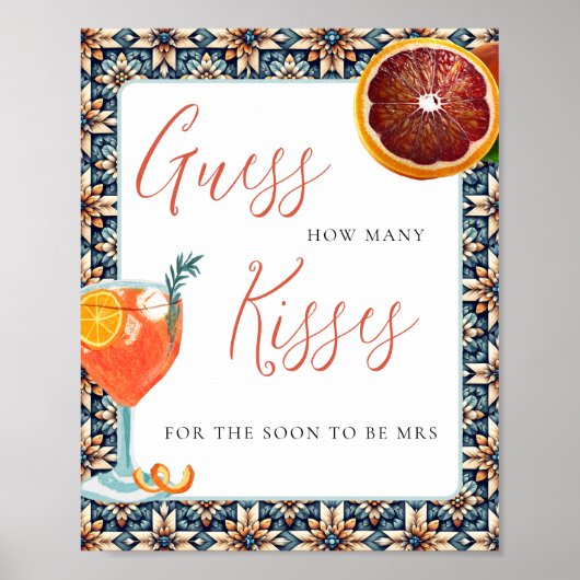 Juicy Orange Spritz rät, wie viele Dusche Spiel Poster (Vorne)