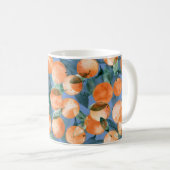 Juicy Orange Wasserfarbmuster Kaffeetasse (VorderseiteRechts)
