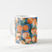 Juicy Orange Wasserfarbmuster Kaffeetasse (Vorderseite Links)