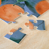 Juicy Orange Wasserfarbmuster Puzzle (Seite)