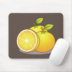 Juicy Orangen lustige Frucht Mousepad