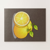 Juicy Orangen lustige Frucht Puzzle (Horizontal)