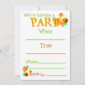 Juicy Party Einladung (Rückseite)