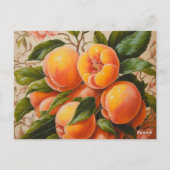 Juicy Pfirsiche Postkarte (Rückseite)