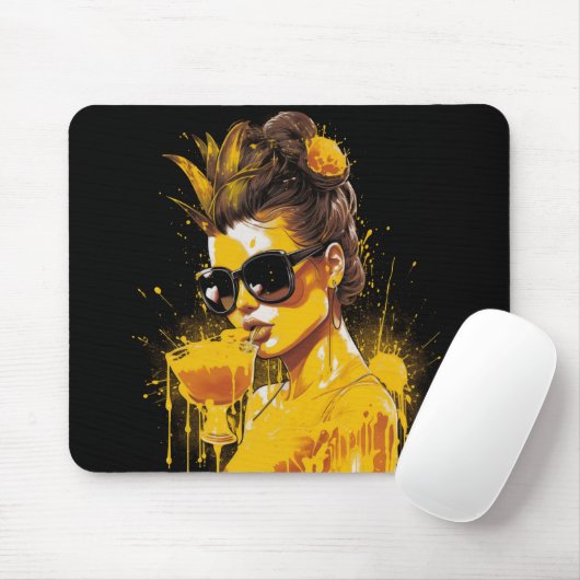 Juicy Pineaple Lady Mousepad (Mit Mouse)