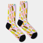 Juicy Pineapple Bubblegum Pattern Socken (Rechts)