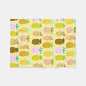 Juicy Pineapple Pattern Fleecedecke (Vorderseite (Horizontal))