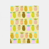 Juicy Pineapple Pattern Fleecedecke (Vorderseite)