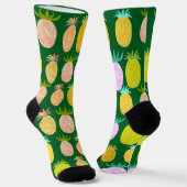 Juicy Pineapple Pattern Socken (Gewinkelt)