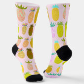 Juicy Pineapple Pattern Socken (Gewinkelt)