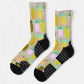 Juicy Pineapple Plaid Pattern Socken (Links)