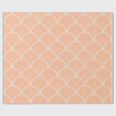 Juicy Pink Grapefruit Pattern Peach Fuzz Geschenkpapier (Flach)