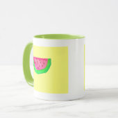 Juicy pink Pop Art Wassermelone Tasse (Vorderseite Links)