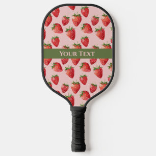 Juicy Pink: Spirale durch Erdbeerfelder Pickleball Schläger
