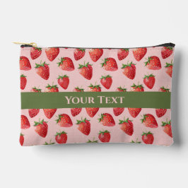 Juicy Pink: Spirale durch Erdbeerfelder Zubehörtasche