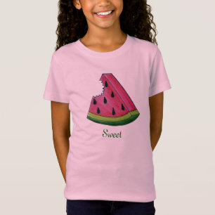 Juicy Pink Sweet Watermelon Slice Frucht Feinschme T-Shirt