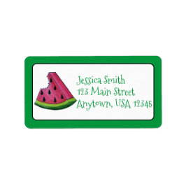 Juicy Pink Watermelon Fruity Slice Adresse Adressaufkleber
