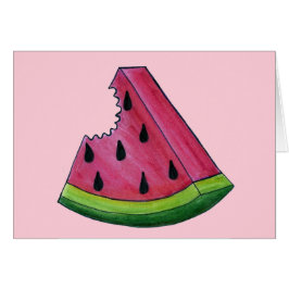 Juicy Pink Watermelon Wedge Slice Green Rind Fruch