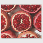 Juicy Pomegranate Frucht Geschenkpapier (Flach)