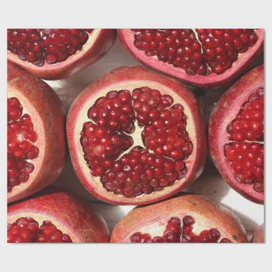 Juicy Pomegranate Frucht Geschenkpapier (Flach)