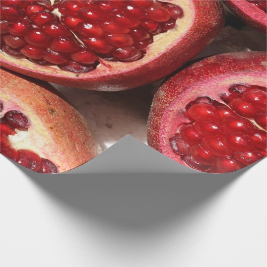 Juicy Pomegranate Frucht Geschenkpapier (Ecke)