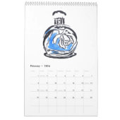 Juicy POP Pop Art Aquarellbilder Kalender (Feb 2026)