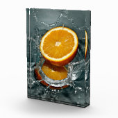 Juicy-positive Orange für Vitamin-Stimmung Fotoblock (Rechts)