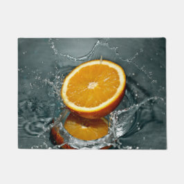 Juicy-positive Orange für Vitamin-Stimmung Fußmatte