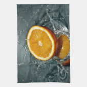 Juicy-positive Orange für Vitamin-Stimmung Geschirrtuch (Vertikal)