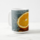 Juicy-positive Orange für Vitamin-Stimmung Kaffeetasse (Vorderseite Links)