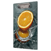 Juicy-positive Orange für Vitamin-Stimmung Klemmbrett (Links)