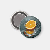 Juicy-positive Orange für Vitamin-Stimmung Magnet (Vorderseite/Rückseite)