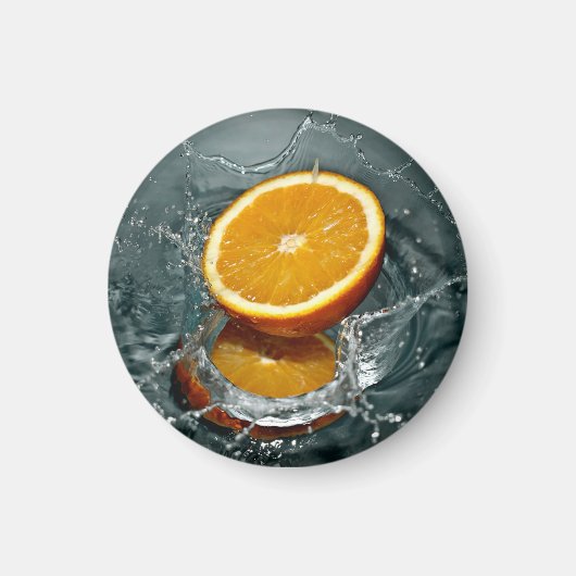 Juicy-positive Orange für Vitamin-Stimmung Magnet (Vorne)